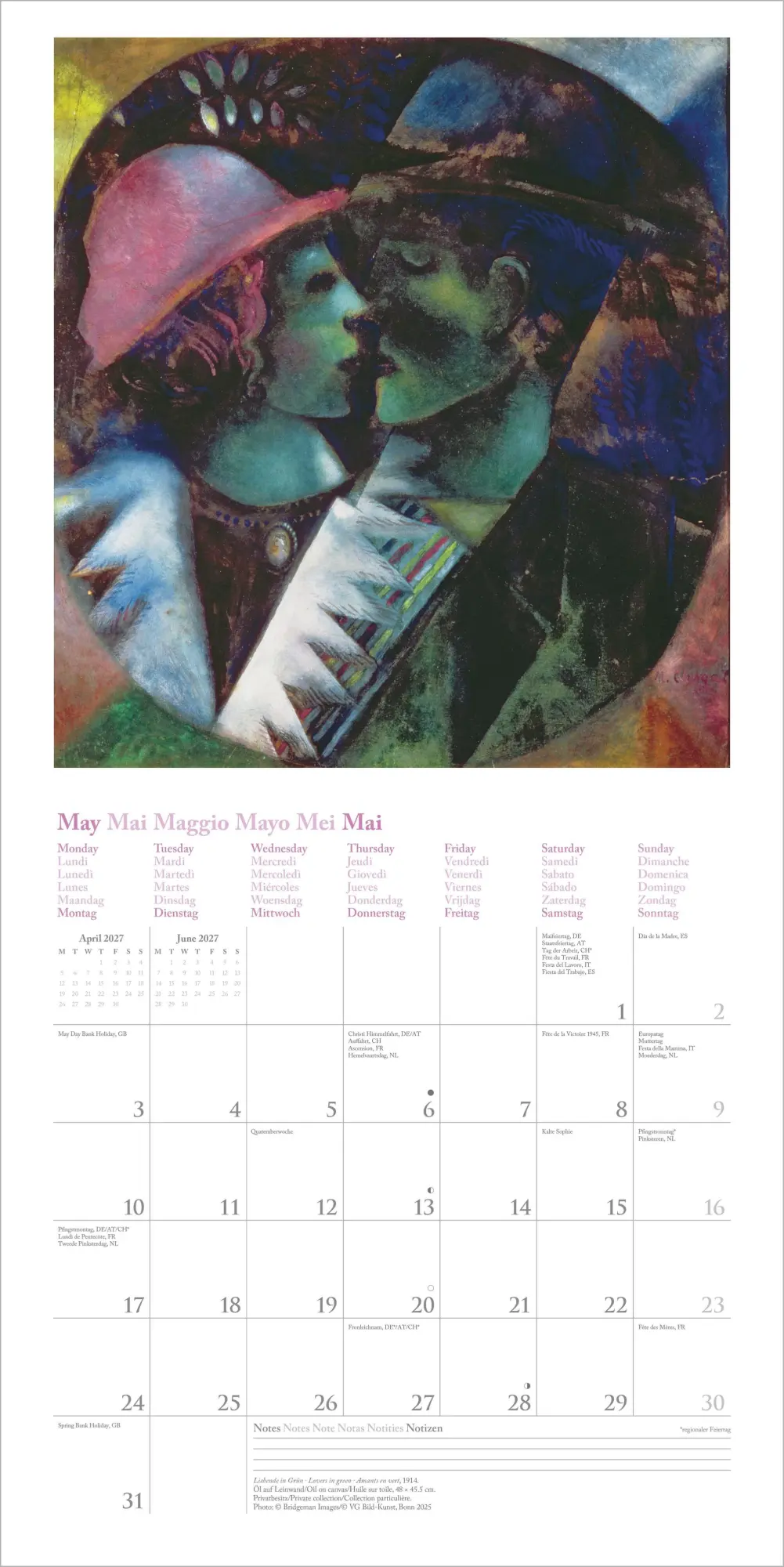 Bild: 4069095012479 | Marc Chagall 2027 | Neumann Verlage GmbH &amp; Co KG | Kalender | 14 S.
