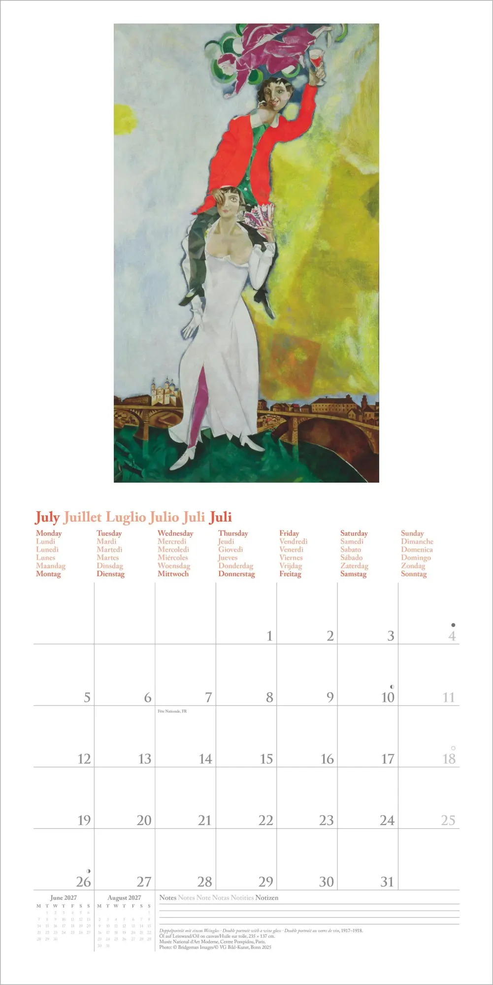 Bild: 4069095012479 | Marc Chagall 2027 | Neumann Verlage GmbH &amp; Co KG | Kalender | 14 S.