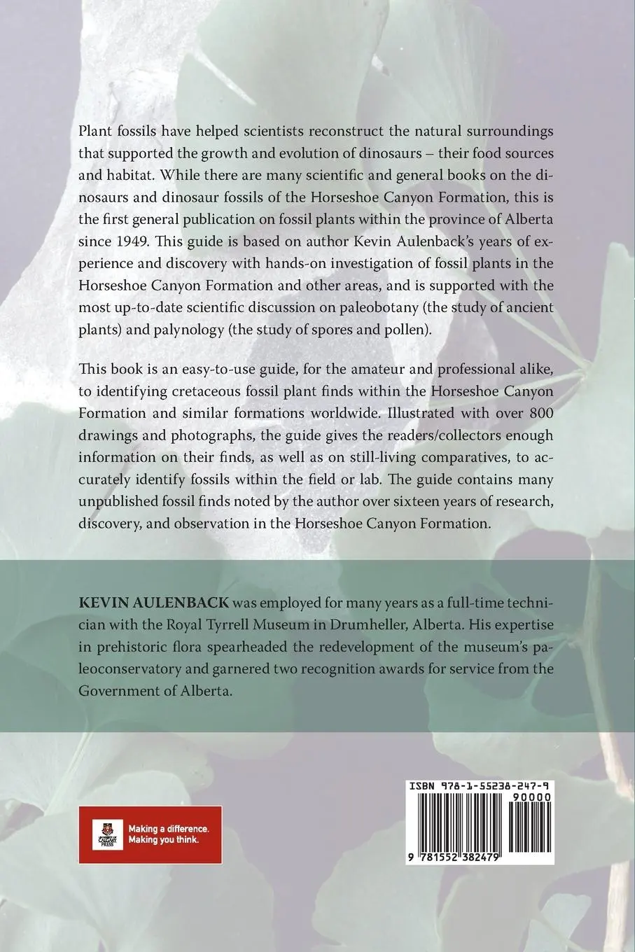 Rückseite: 9781552382479 | Identification Guide to the Fossil Plants of the Horseshoe Canyon...