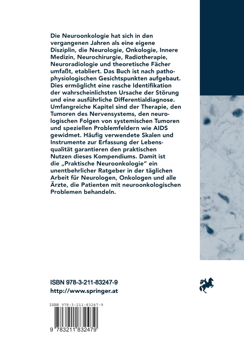 Rückseite: 9783211832479 | Praktische Neuroonkologie | Wolfgang Grisold (u. a.) | Taschenbuch