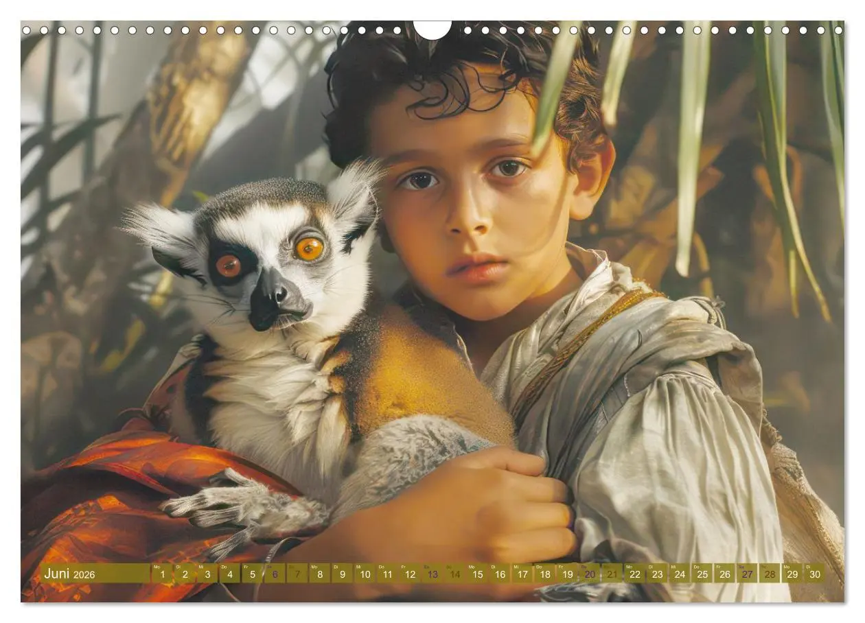 Bild: 9783457832479 | Eine kindliche Tierliebe - Herzensbilder (Wandkalender 2026 DIN A3...