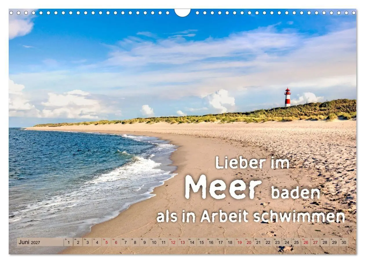 Bild: 9783569492479 | Sehnsucht zum Meer (Wandkalender 2027 DIN A3 quer), CALVENDO...