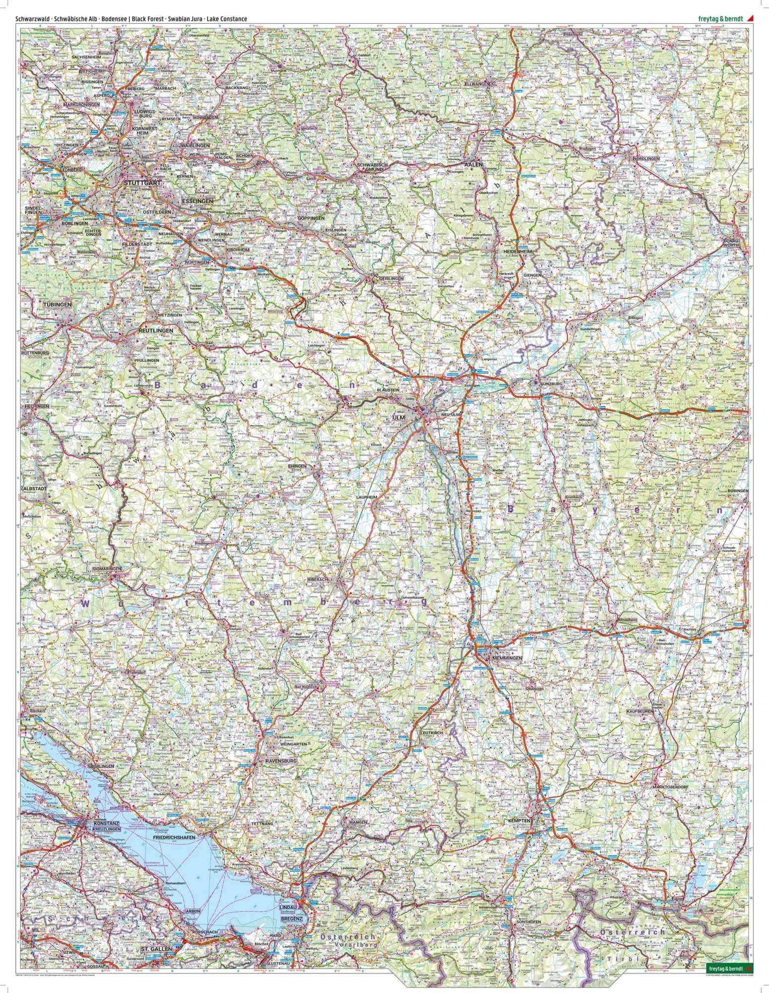 Bild: 9783707922479 | freytag &amp; berndt Straßenkarte Schwarzwald - Schwäbische Alb -...