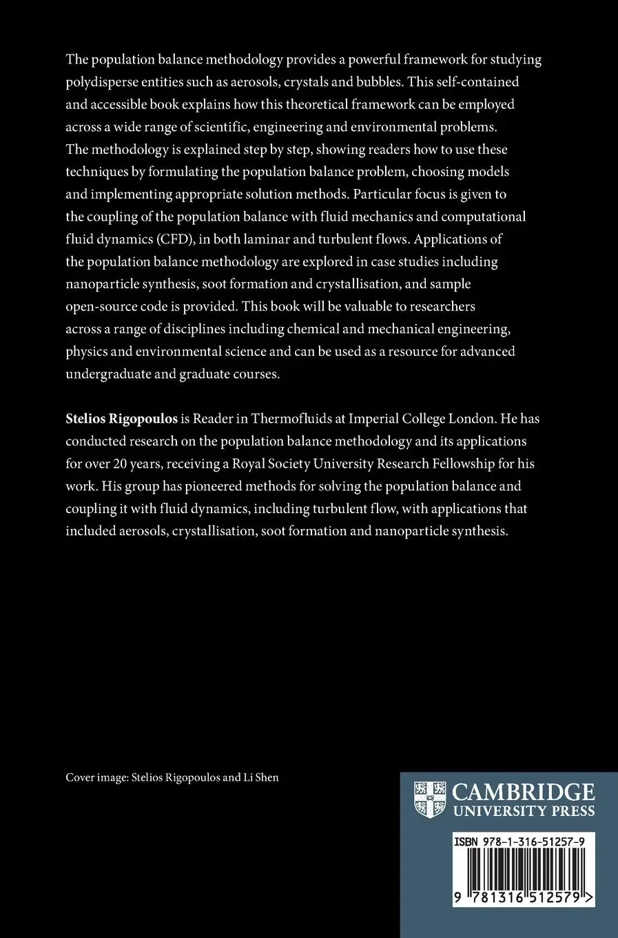 Rückseite: 9781316512579 | Population Balance of Particles in Flows | Stelios Rigopoulos | Buch