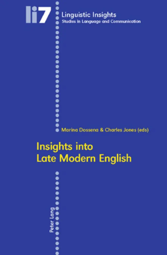 Insights into Late Modern English-: Second Printing (Linguistic Insights)