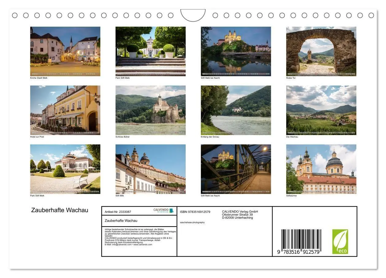 Bild: 9783516912579 | Zauberhafte Wachau (Wandkalender 2027 DIN A4 quer), CALVENDO...
