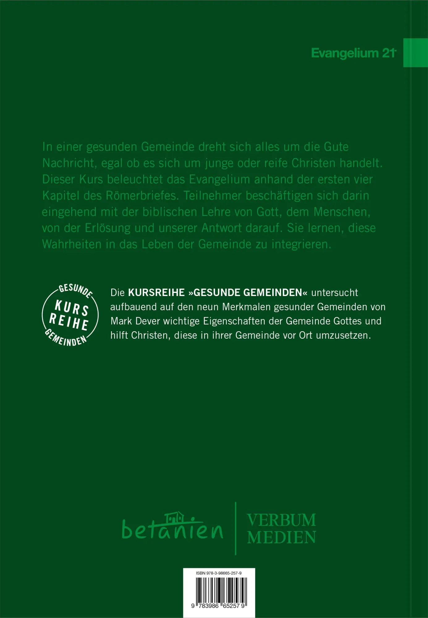 Rückseite: 9783986652579 | Gottes gute Nachricht | Das Evangelium | Bobby Jamieson | Taschenbuch