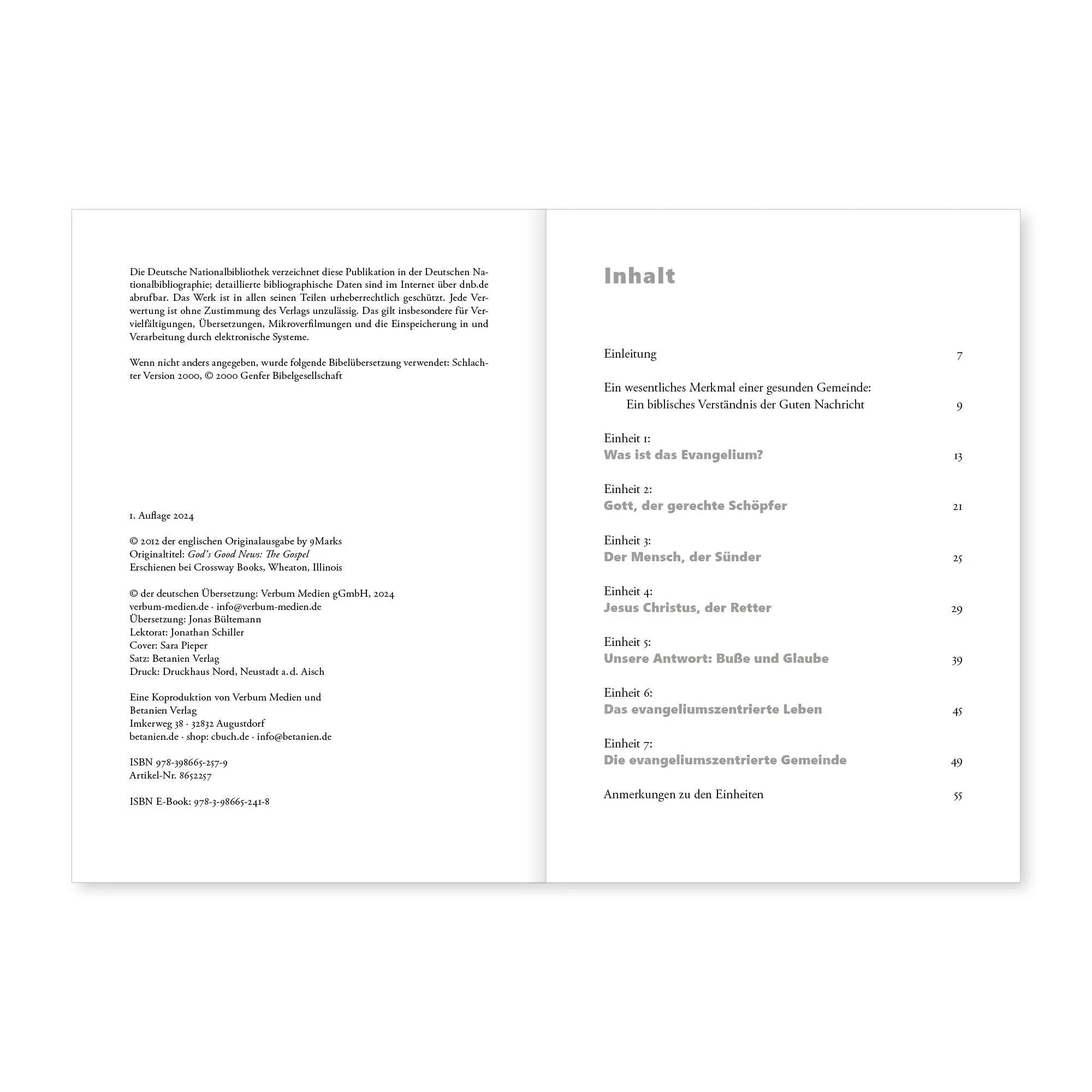 Bild: 9783986652579 | Gottes gute Nachricht | Das Evangelium | Bobby Jamieson | Taschenbuch