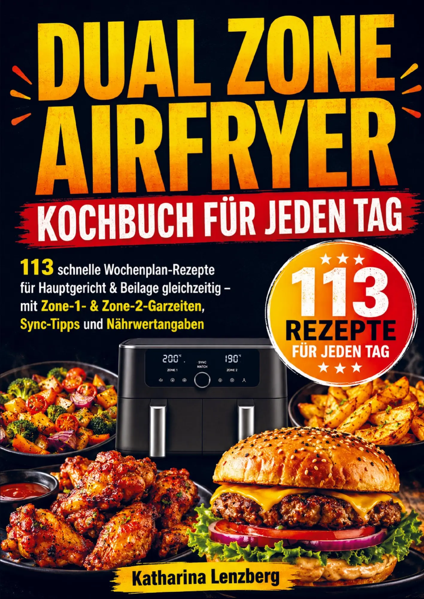 Cover: 9789403902579 | Dual Zone Airfryer Kochbuch für jeden Tag | Katharina Lenzberg | Buch