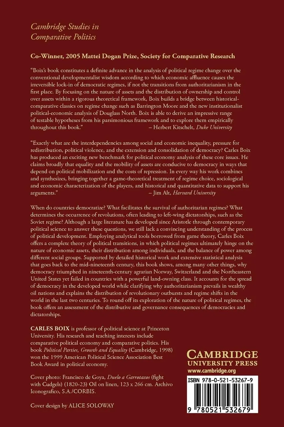 Rückseite: 9780521532679 | Democracy and Redistribution | Carles Boix | Taschenbuch | Englisch
