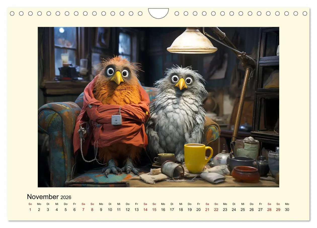 Bild: 9783457362679 | Verrückte Hühner (Wandkalender 2026 DIN A4 quer), CALVENDO...