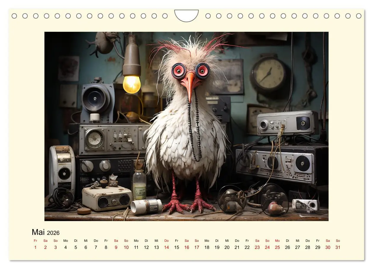 Bild: 9783457362679 | Verrückte Hühner (Wandkalender 2026 DIN A4 quer), CALVENDO...