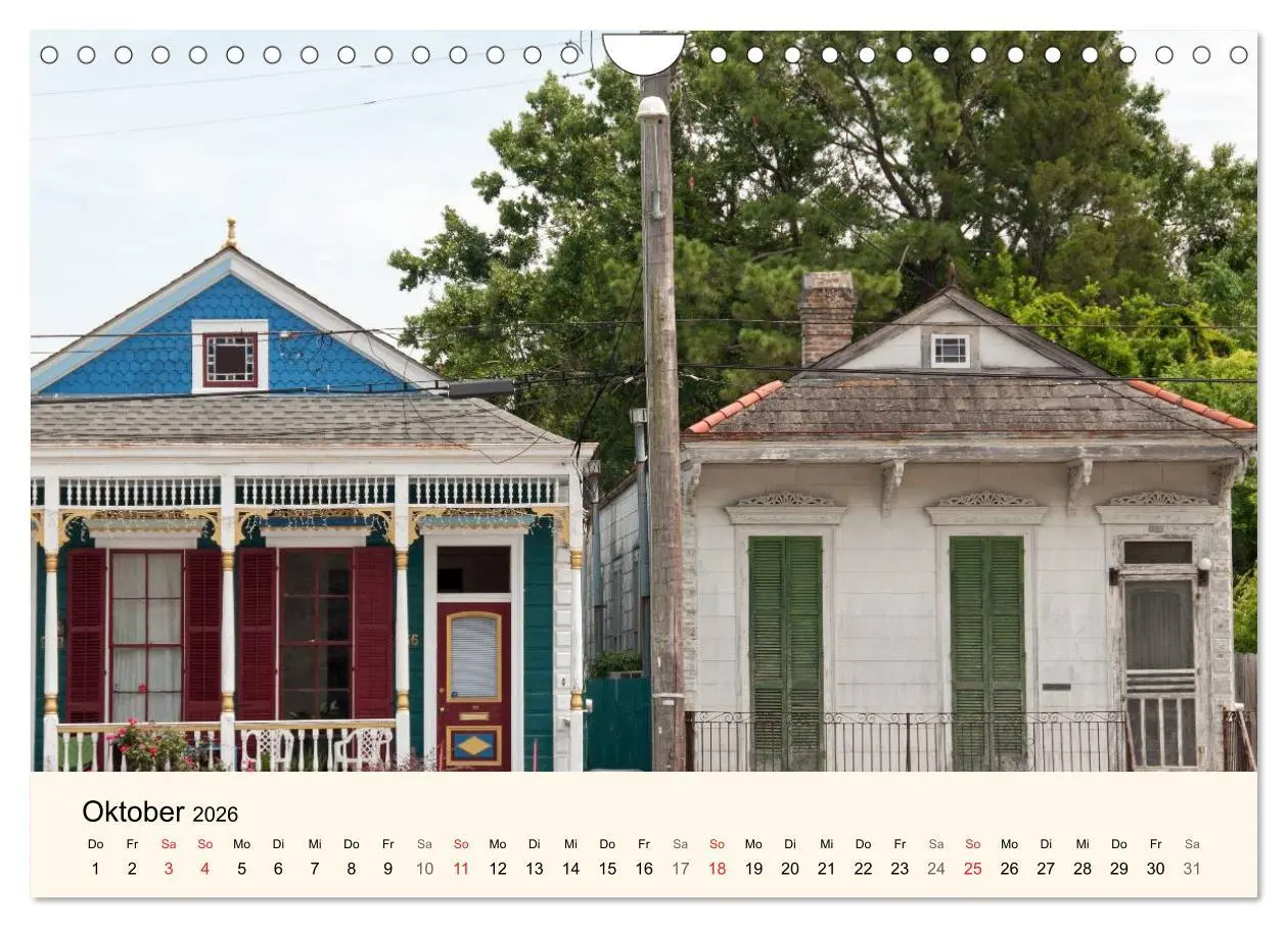 Bild: 9783516142679 | Sommer in New Orleans (Wandkalender 2026 DIN A4 quer), CALVENDO...