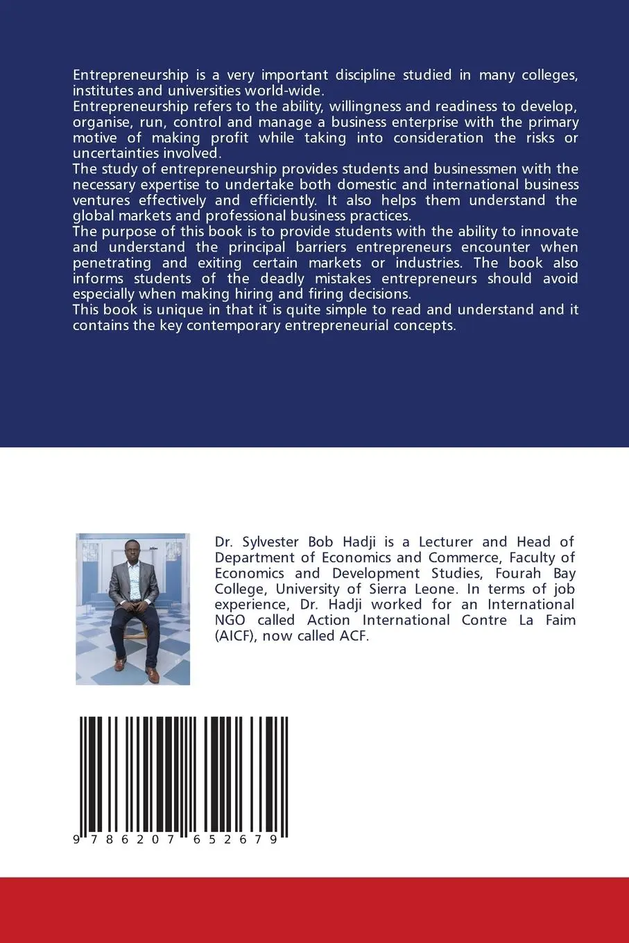 Rückseite: 9786207652679 | Principles of Entrepreneurship | Sylvester Bob Hadji | Taschenbuch