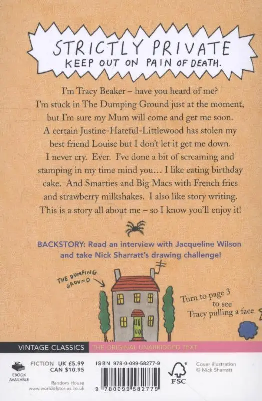 Rückseite: 9780099582779 | The Story of Tracy Beaker | Jacqueline Wilson | Taschenbuch | Englisch