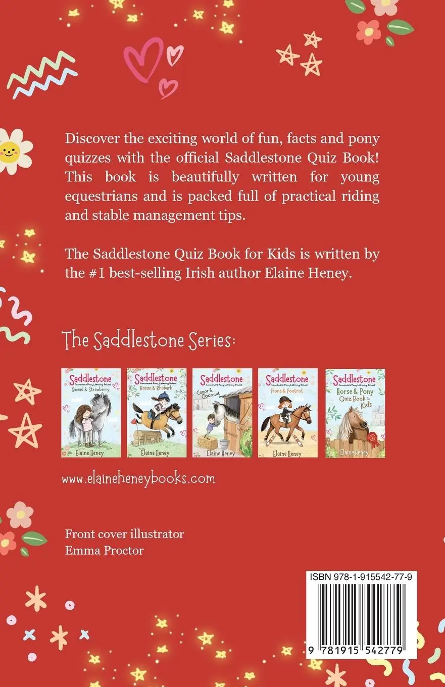 Rückseite: 9781915542779 | Saddlestone Horse &amp; Pony Quiz Book for Kids | Elaine Heney | Buch