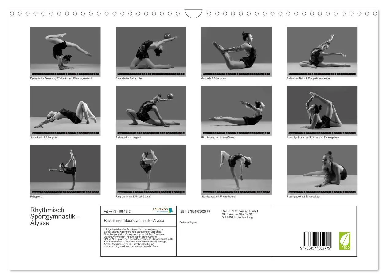 Bild: 9783457802779 | Rhythmisch Sportgymnastik - Alyssa (Wandkalender 2026 DIN A3 quer),...