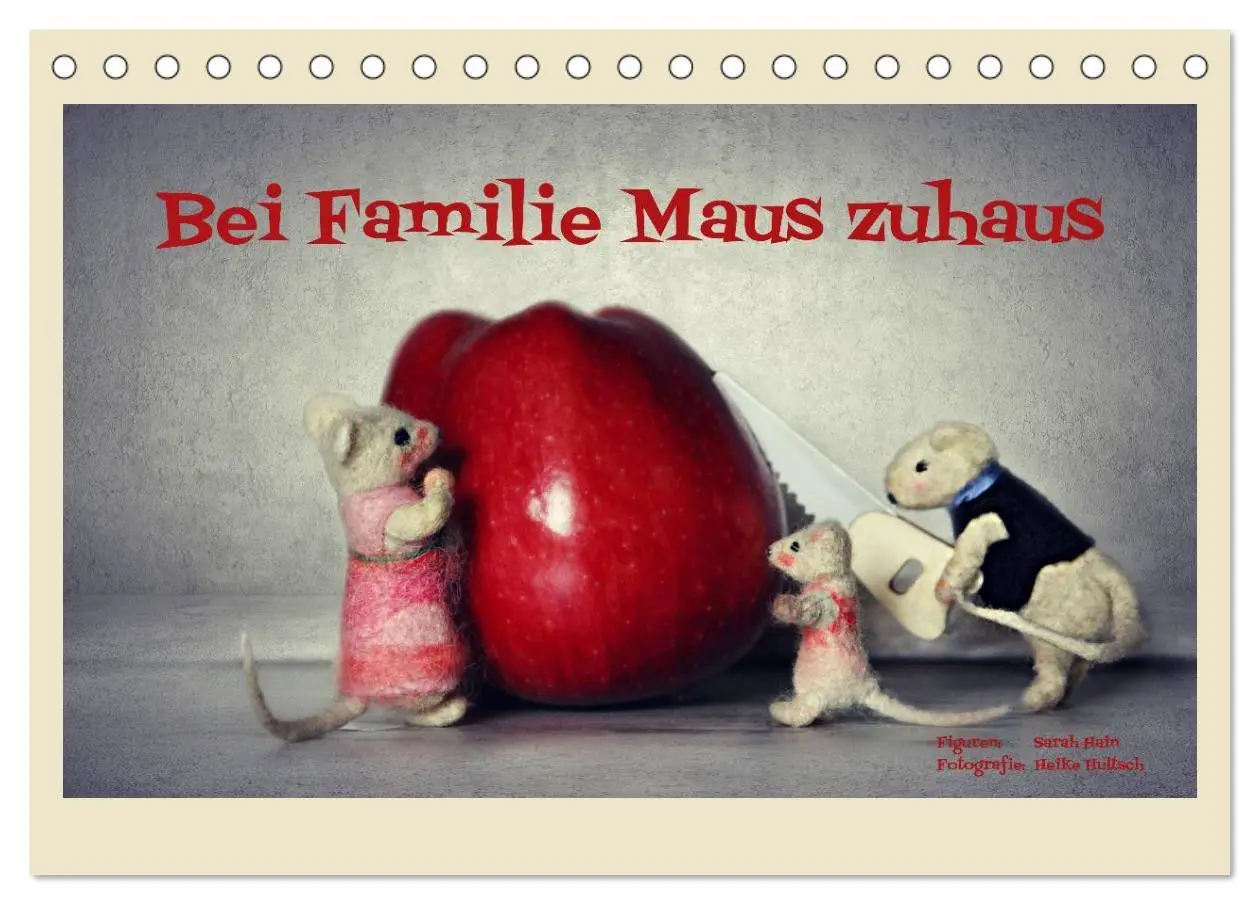 Cover: 9783516062779 | Bei Familie Maus zuhaus (Tischkalender 2026 DIN A5 quer), CALVENDO...