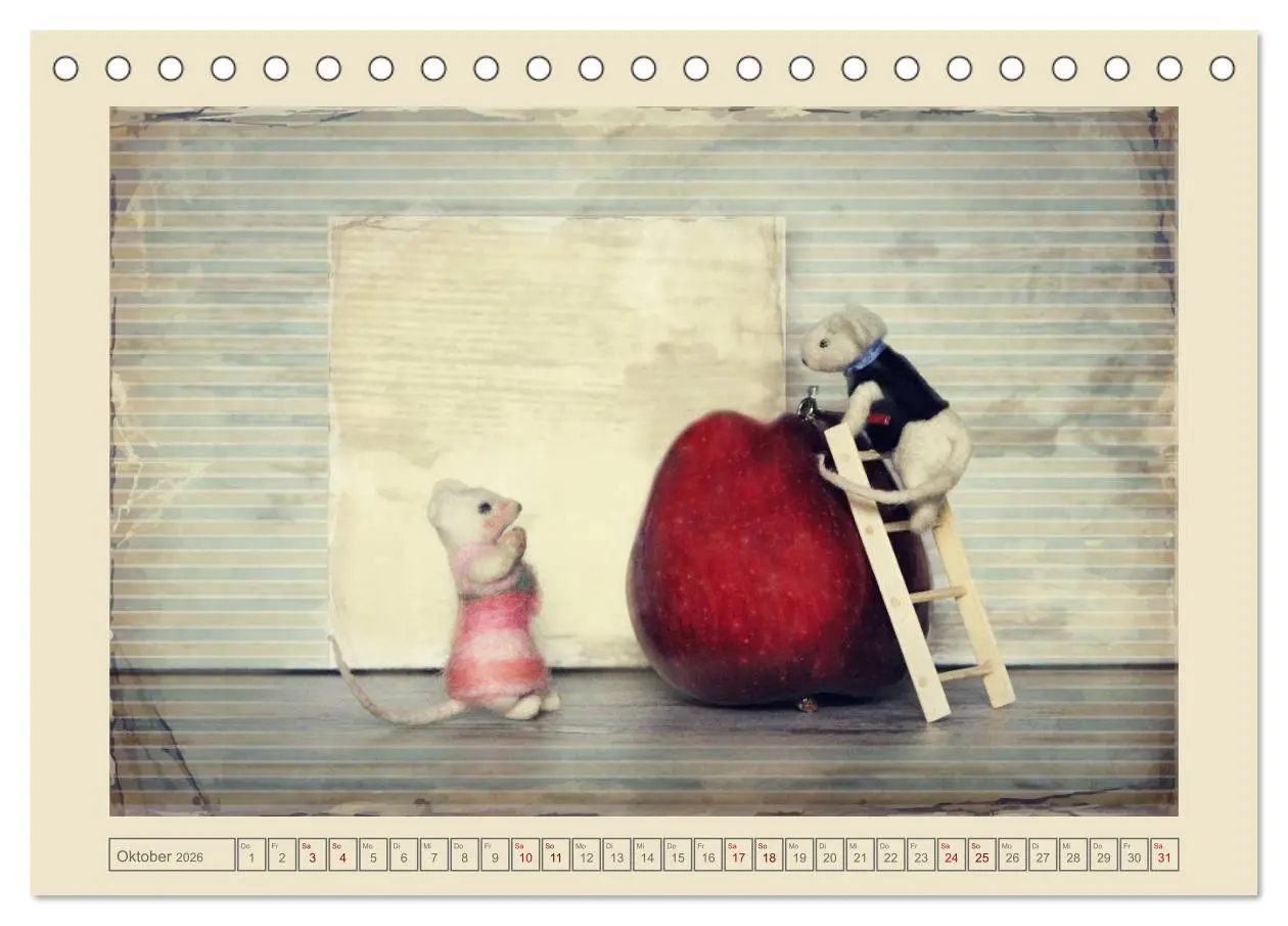 Bild: 9783516062779 | Bei Familie Maus zuhaus (Tischkalender 2026 DIN A5 quer), CALVENDO...