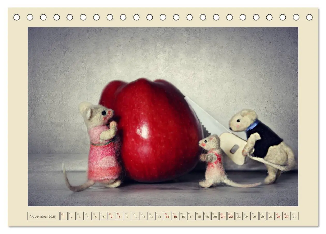 Bild: 9783516062779 | Bei Familie Maus zuhaus (Tischkalender 2026 DIN A5 quer), CALVENDO...
