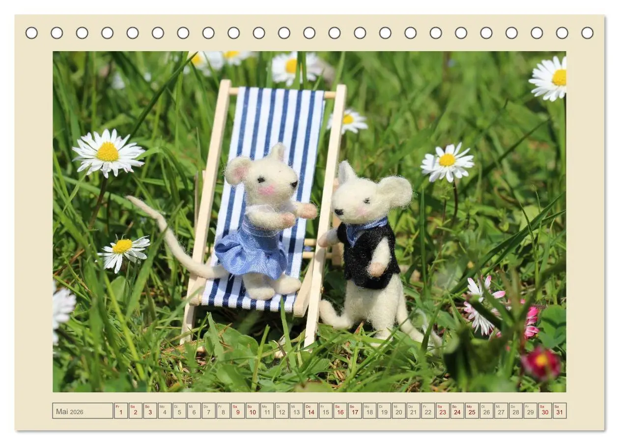Bild: 9783516062779 | Bei Familie Maus zuhaus (Tischkalender 2026 DIN A5 quer), CALVENDO...