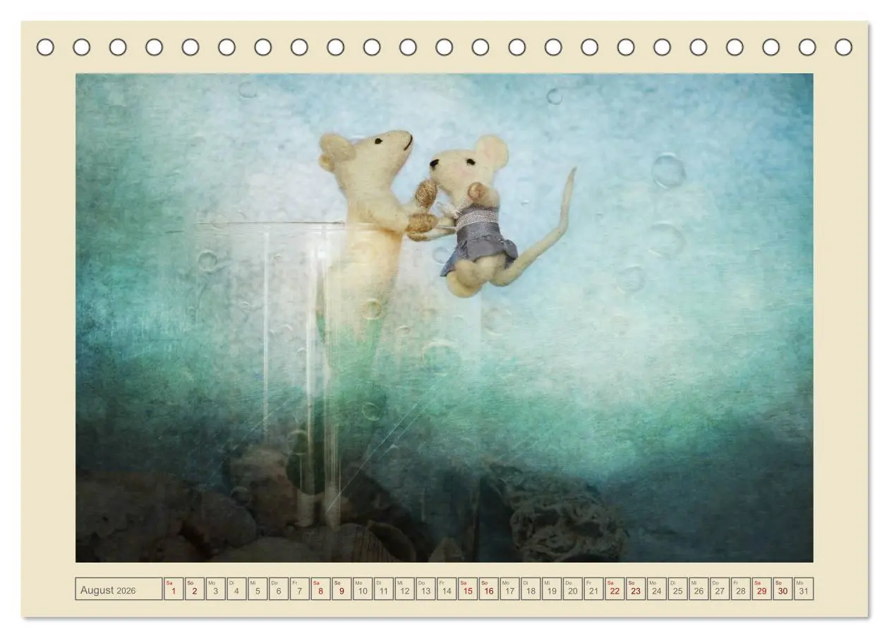 Bild: 9783516062779 | Bei Familie Maus zuhaus (Tischkalender 2026 DIN A5 quer), CALVENDO...