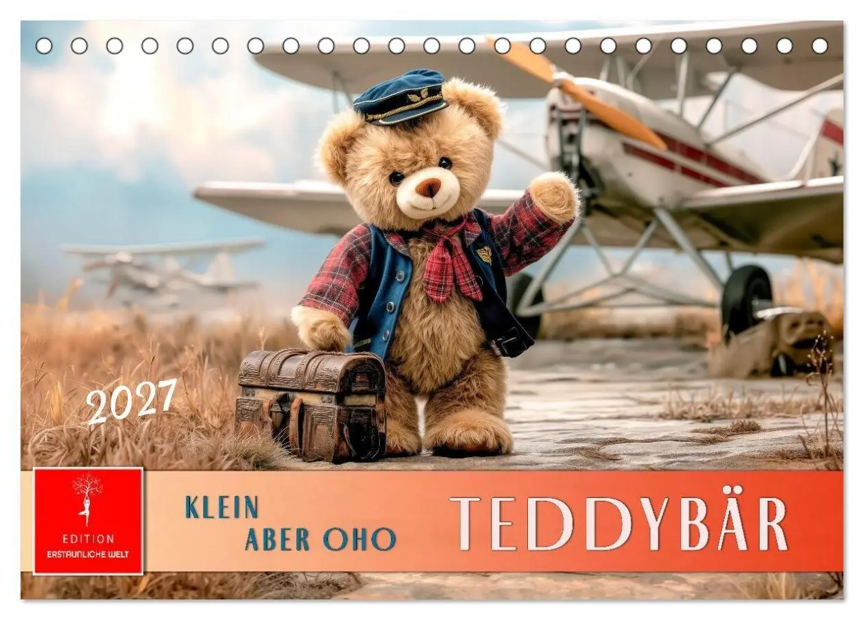 Cover: 9783516752779 | Teddybär - klein aber oho (Tischkalender 2027 DIN A5 quer),...