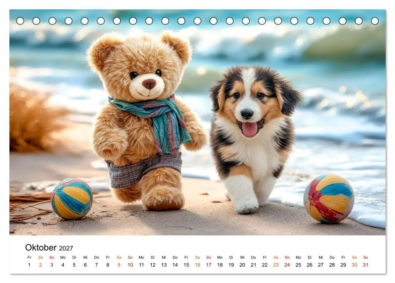 Bild: 9783516752779 | Teddybär - klein aber oho (Tischkalender 2027 DIN A5 quer),...