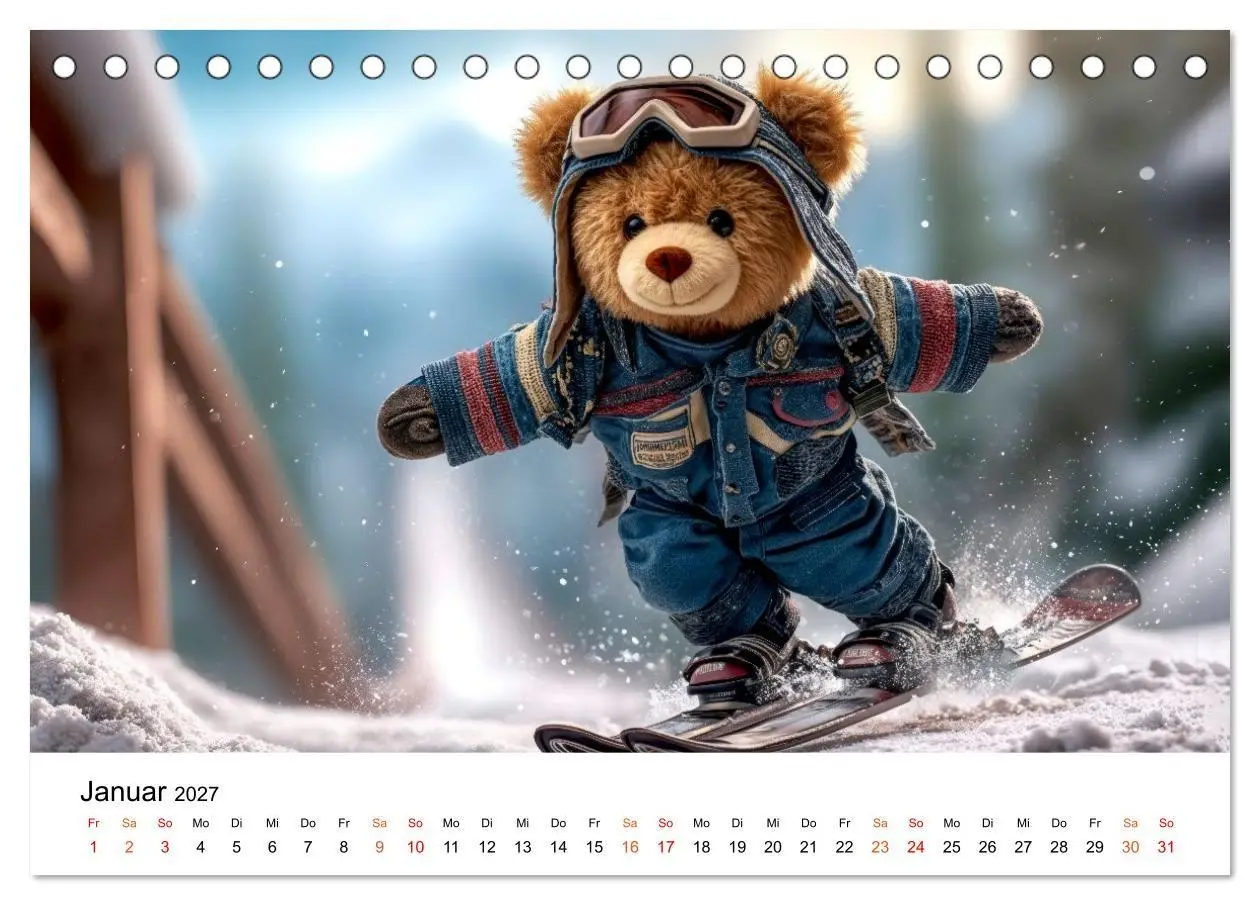 Bild: 9783516752779 | Teddybär - klein aber oho (Tischkalender 2027 DIN A5 quer),...