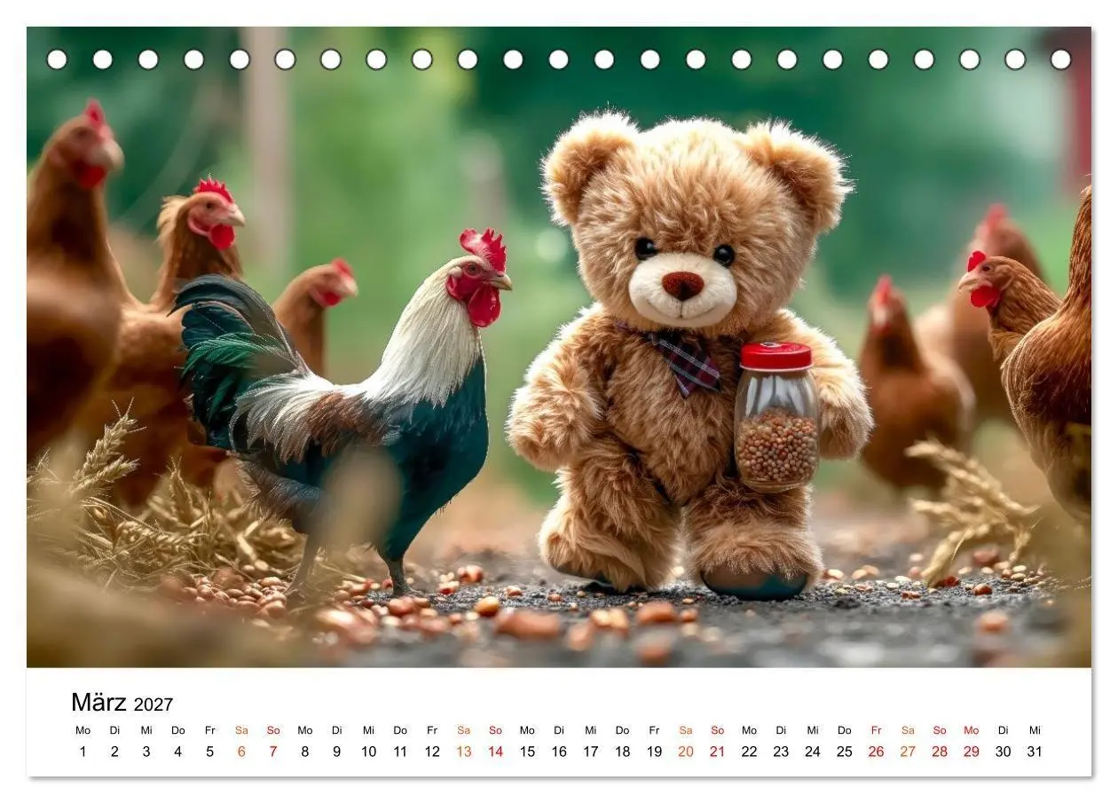 Bild: 9783516752779 | Teddybär - klein aber oho (Tischkalender 2027 DIN A5 quer),...