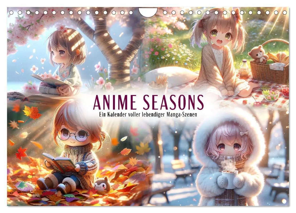 Cover: 9783457342879 | Anime Seasons: Ein Kalender voller lebendiger Manga-Szenen...