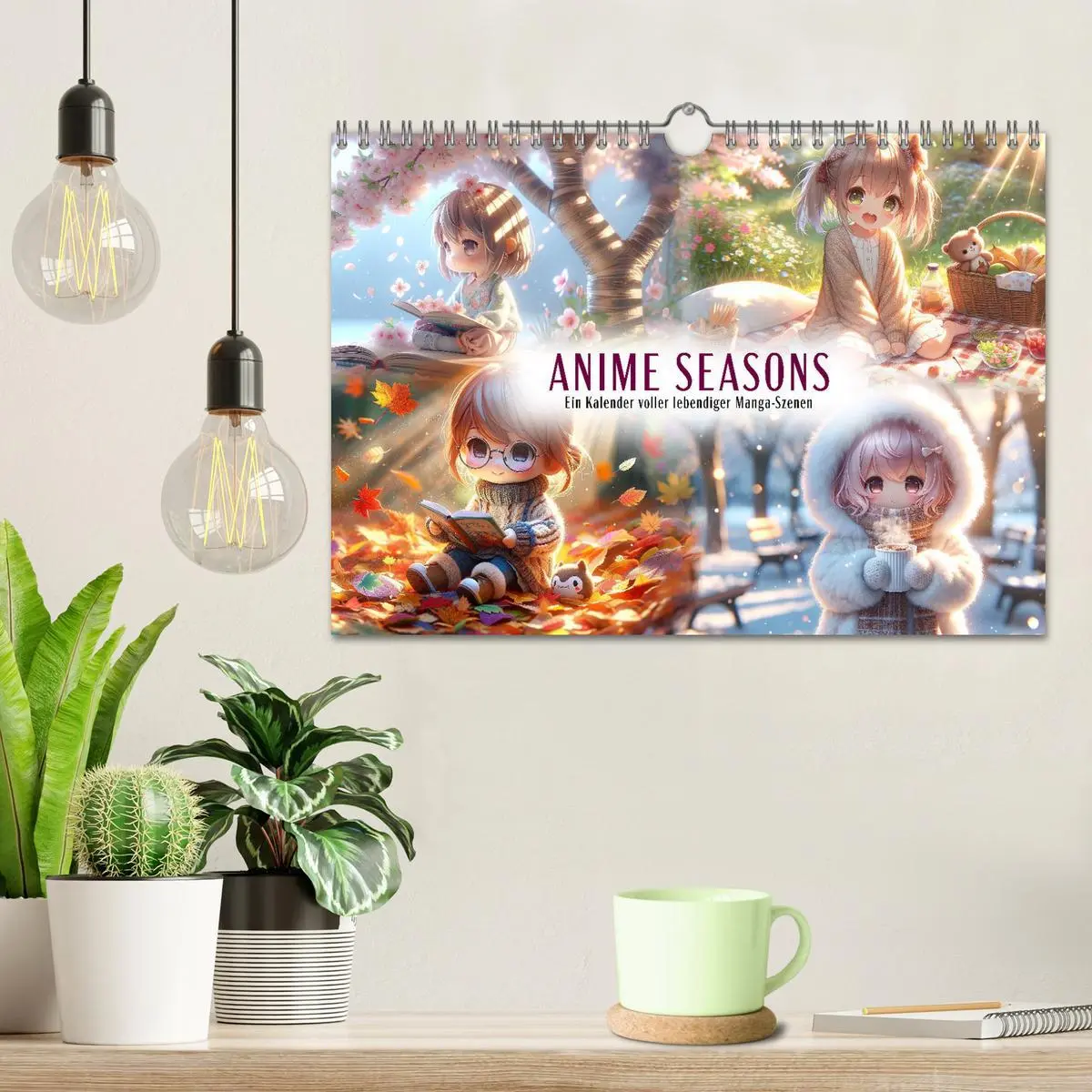 Bild: 9783457342879 | Anime Seasons: Ein Kalender voller lebendiger Manga-Szenen...