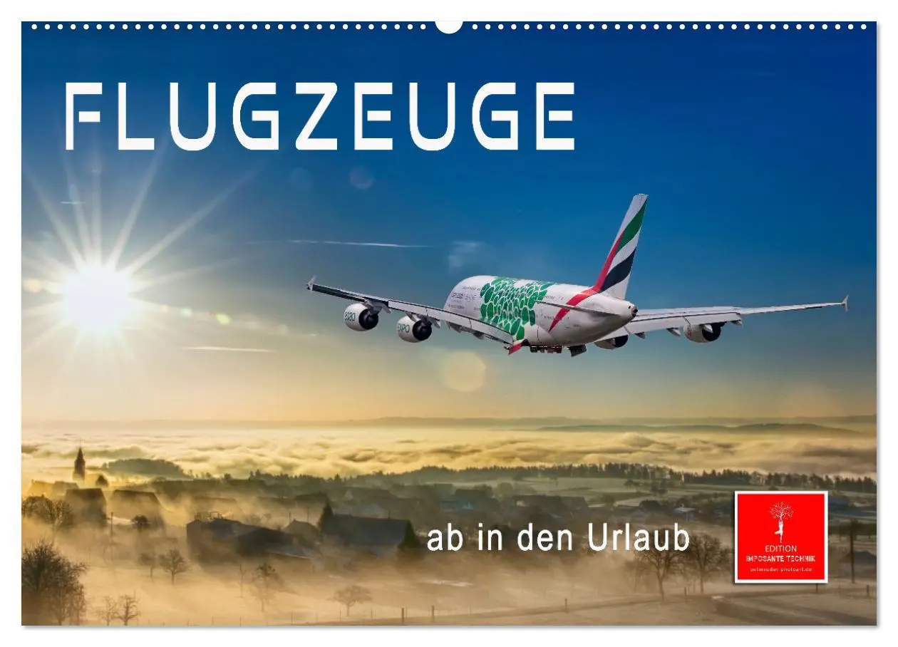 Cover: 9783457582879 | Flugzeuge - ab in den Urlaub (Wandkalender 2026 DIN A2 quer),...