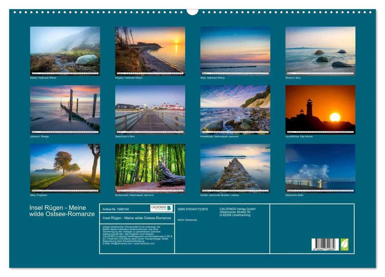 Bild: 9783457722879 | Insel Rügen - Meine wilde Ostsee-Romanze (Wandkalender 2026 DIN A2...