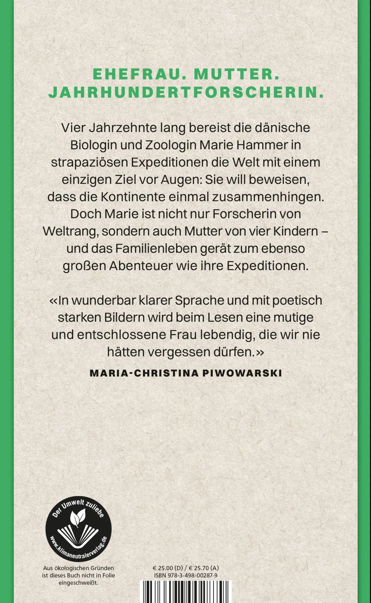 Rückseite: 9783498002879 | Die Frau, die die Welt zusammenfügte | Eva Tind | Buch | 480 S. | 2023