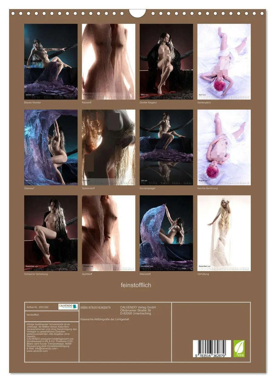Bild: 9783516362879 | feinstofflich (Wandkalender 2026 DIN A3 hoch), CALVENDO Monatskalender