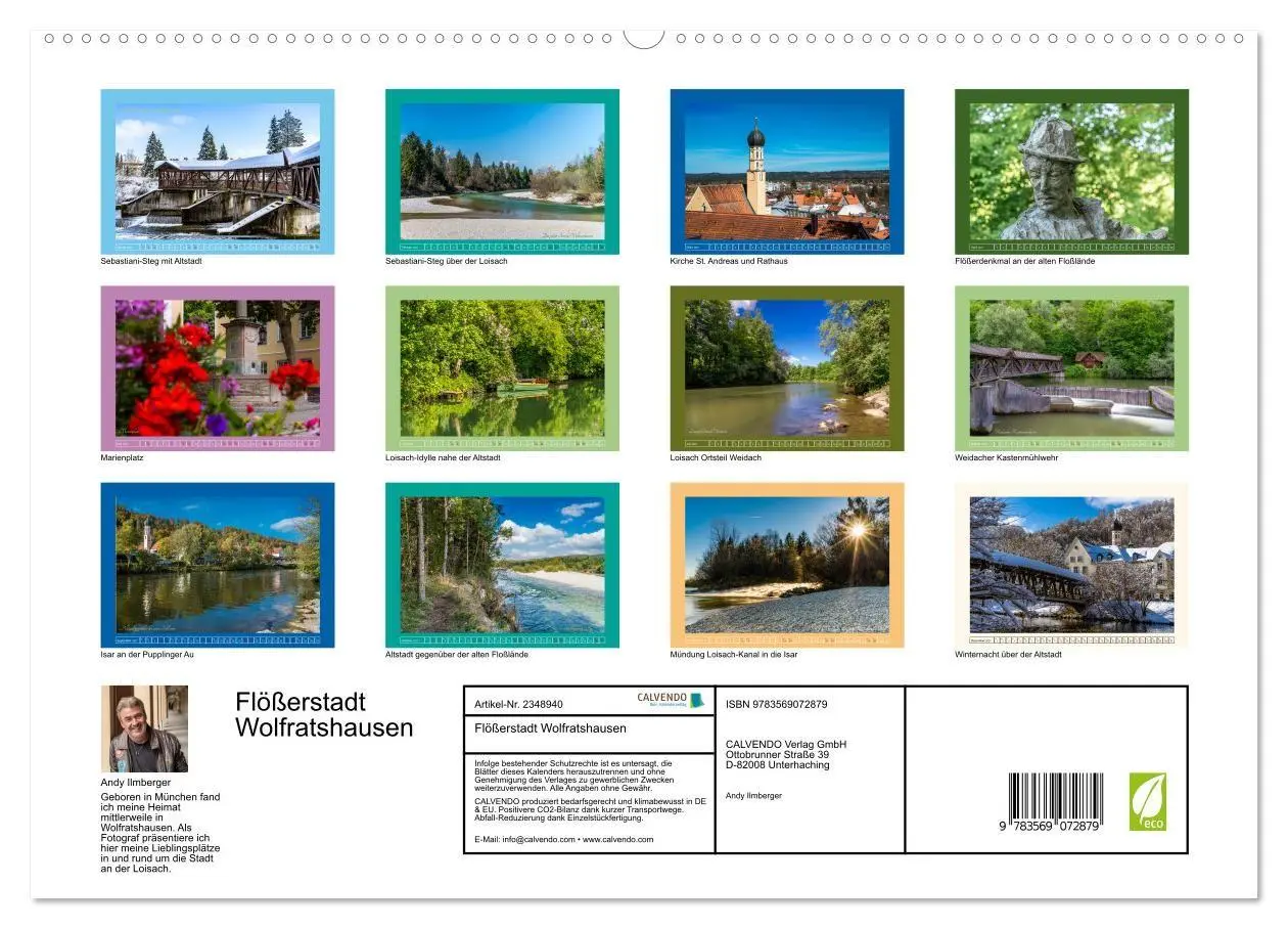 Bild: 9783569072879 | Flößerstadt Wolfratshausen (hochwertiger Premium Wandkalender 2027...