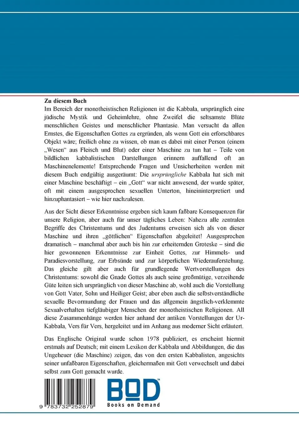 Rückseite: 9783732252879 | Die Ur-Kabbala | Arendt Roland Jachwe | Taschenbuch | 396 S. | Deutsch