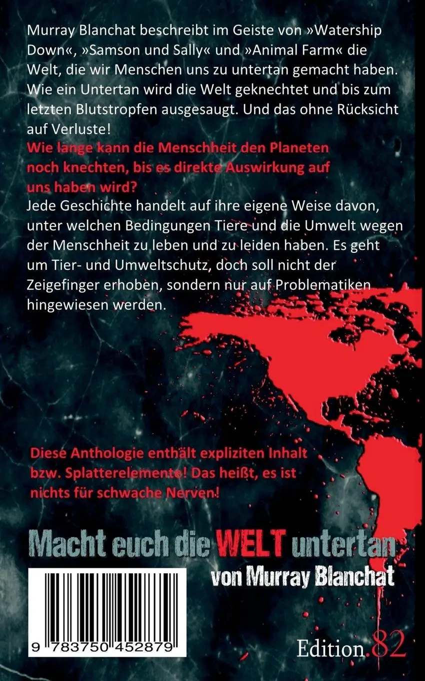 Rückseite: 9783750452879 | Macht euch die Welt untertan | Murray Blanchat | Taschenbuch | 220 S.