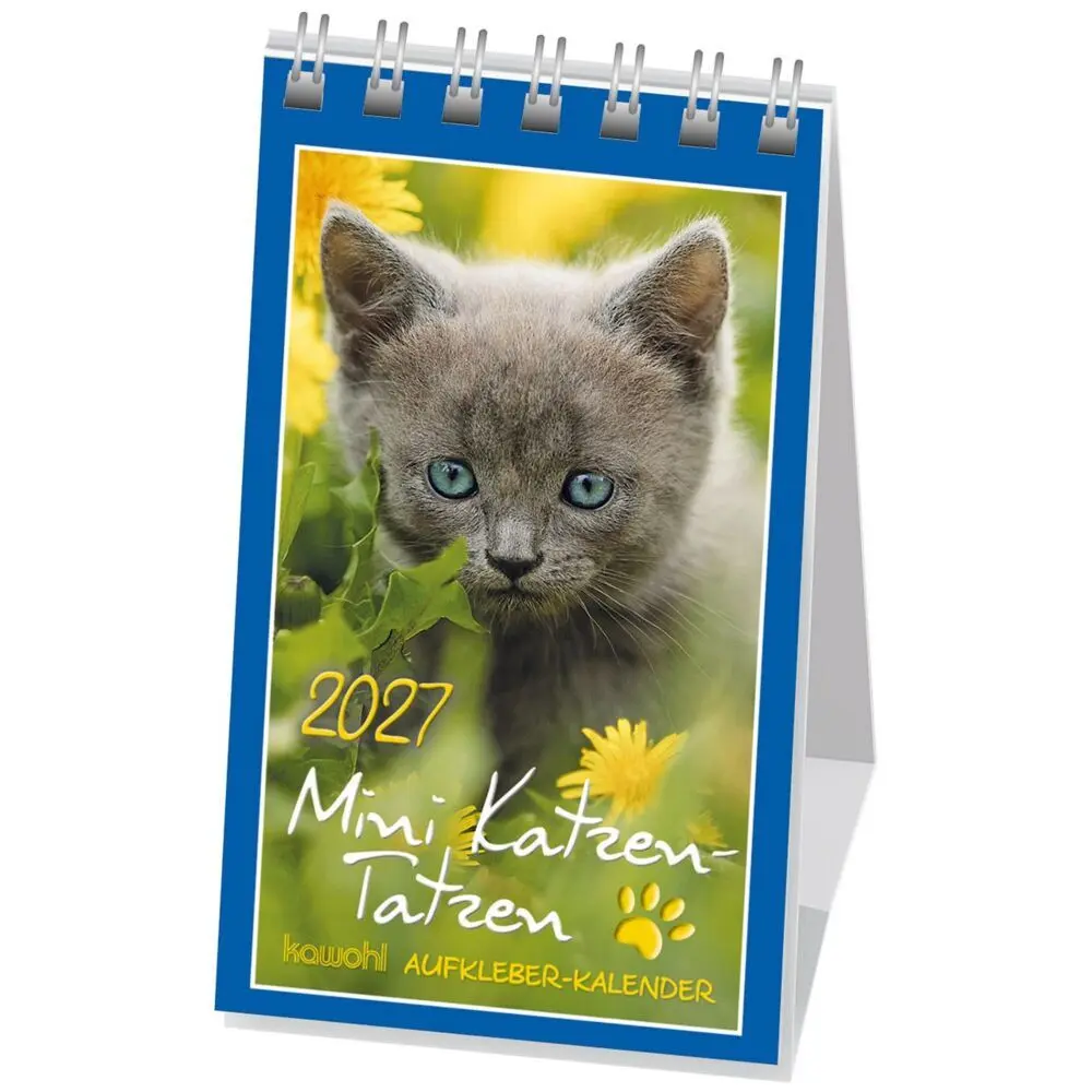 Cover: 9783754892879 | Mini Katzen-Tatzen 2027 | Aufkleber-Kalender | Kalender | 14 S. | 2027