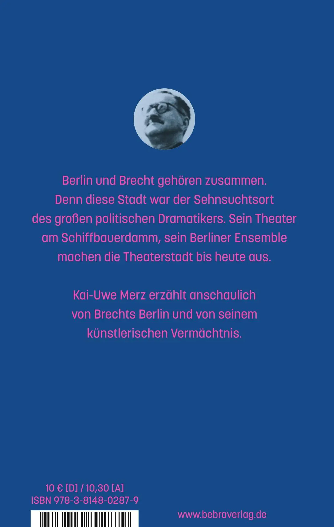 Rückseite: 9783814802879 | Bertolt Brecht in Berlin | Kai-Uwe Merz | Buch | BeBra MINI | 80 S.
