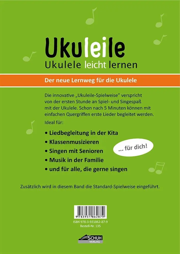 Bild: 9783931862879 | Ukulele | Ukulele leicht lernen | Iris Maucher (u. a.) | Broschüre
