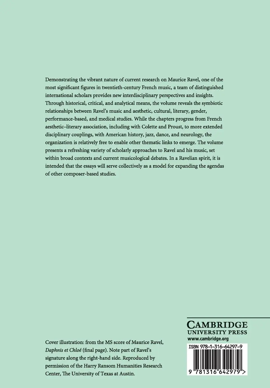 Rückseite: 9781316642979 | Ravel Studies | Deborah Mawer | Taschenbuch | Buch | Englisch | 2017