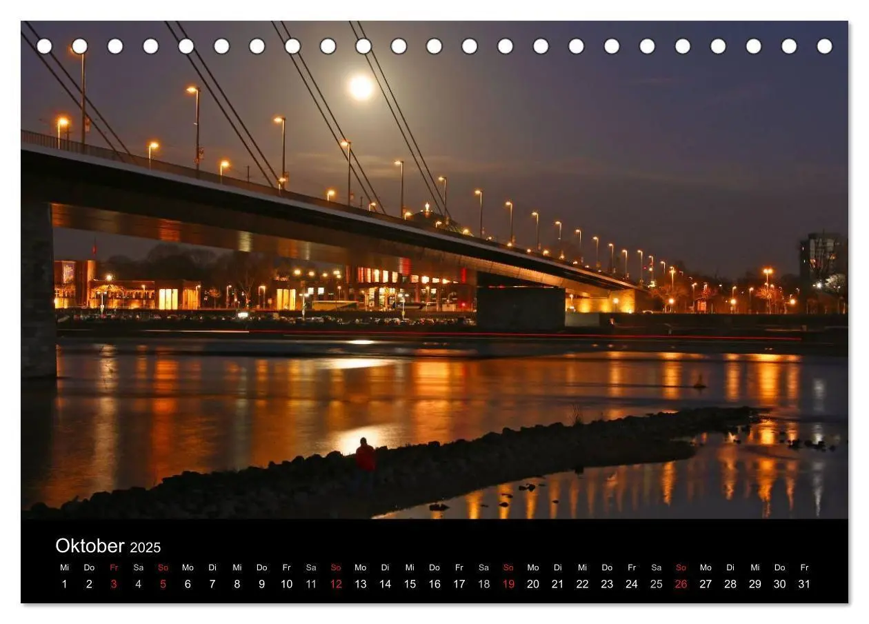 Bild: 9783435622979 | Düsseldorf Abendstimmungen und Nachtansichten (Tischkalender 2025...