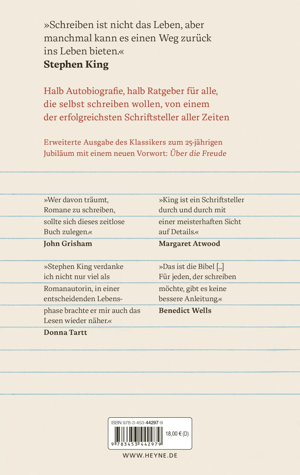 Bild: 9783453442979 | Das Leben und das Schreiben | Memoiren | Stephen King | Buch | 400 S.