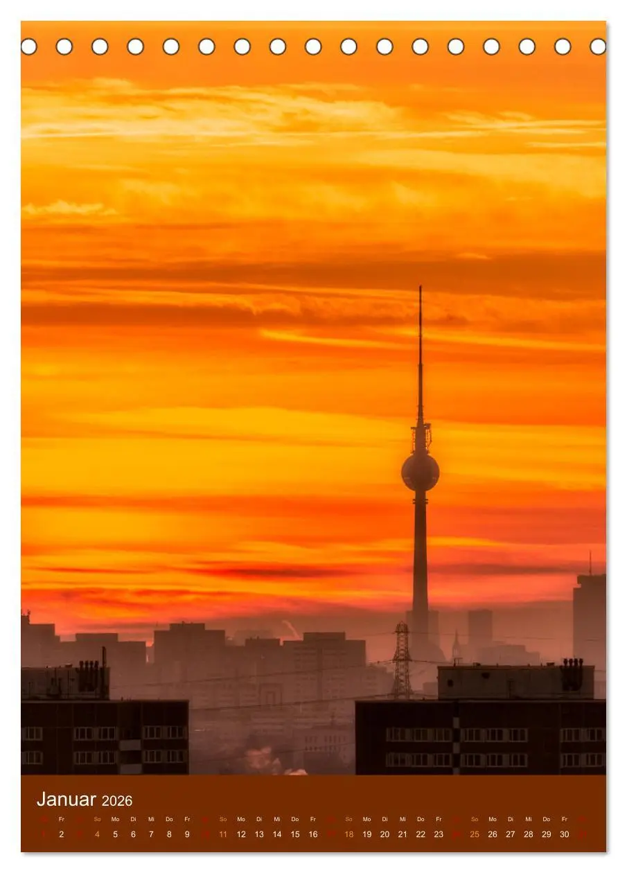 Bild: 9783516352979 | Berliner Fernsehturm - Magische Momente (Tischkalender 2026 DIN A5...