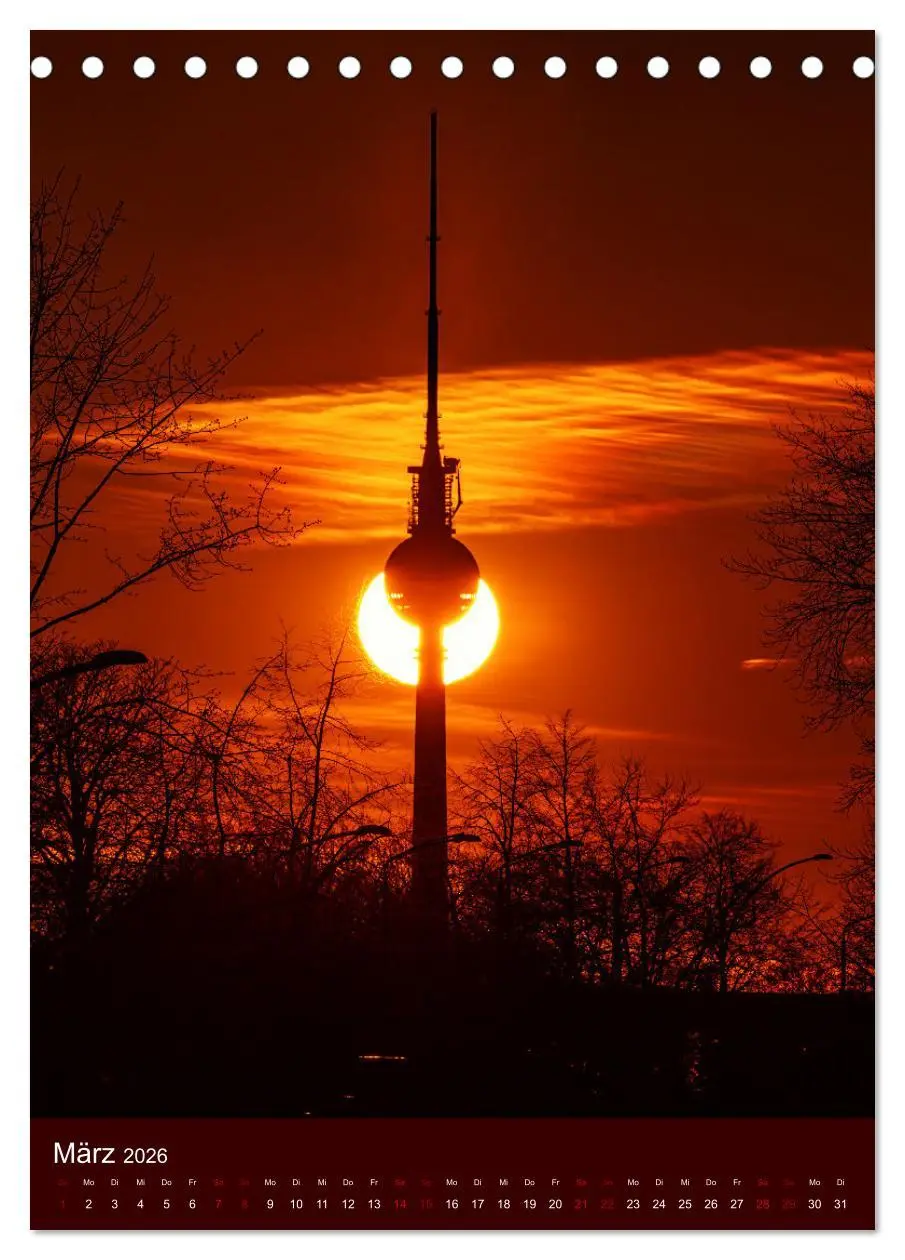 Bild: 9783516352979 | Berliner Fernsehturm - Magische Momente (Tischkalender 2026 DIN A5...