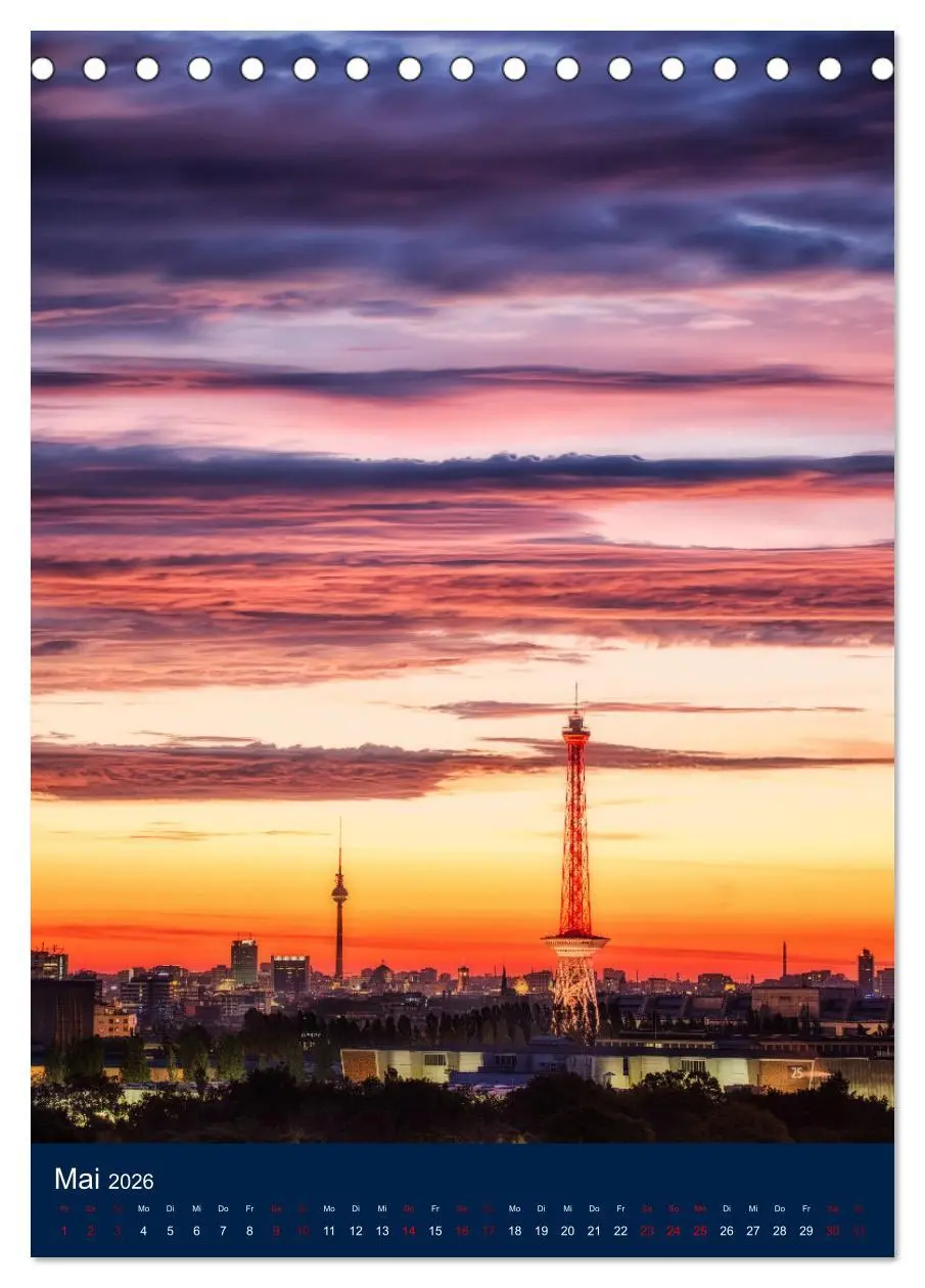 Bild: 9783516352979 | Berliner Fernsehturm - Magische Momente (Tischkalender 2026 DIN A5...