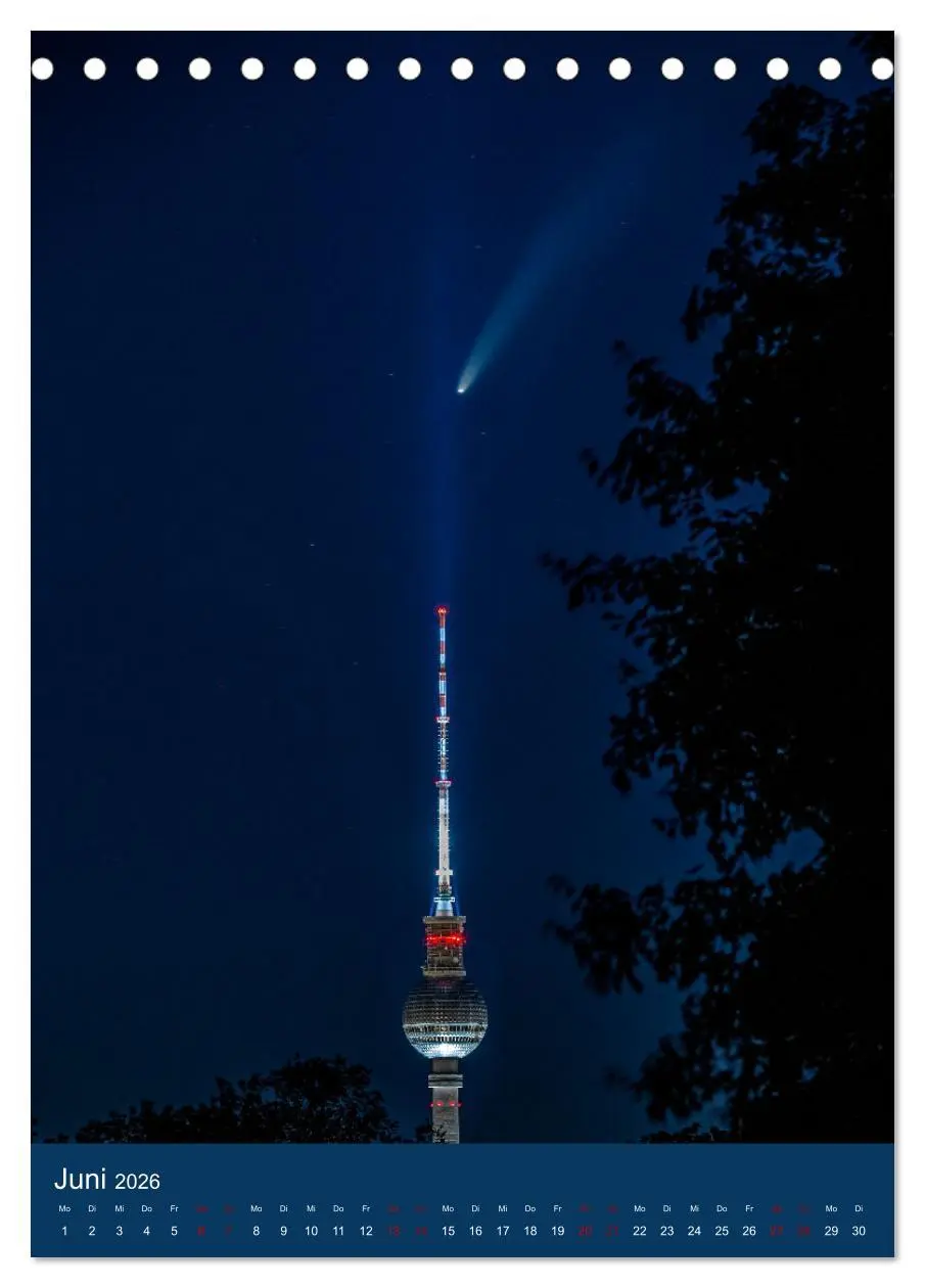 Bild: 9783516352979 | Berliner Fernsehturm - Magische Momente (Tischkalender 2026 DIN A5...