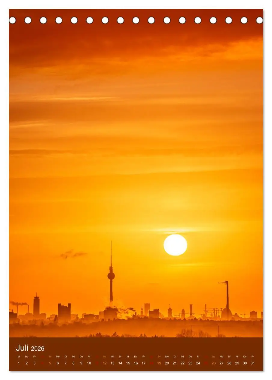 Bild: 9783516352979 | Berliner Fernsehturm - Magische Momente (Tischkalender 2026 DIN A5...